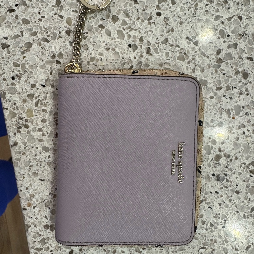 Kate Spade Lilac Wallet with Gold Chain